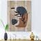 Designart - Botanical Vintage Print Boho Minimalist - Modern Print on Natural Pine Wood